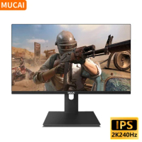 MUCAI 27 Inch Monitor 2K 240Hz WLED Display HDR400 PC IPS QHD Desktop Gamer Computer Screen Flat HDMI-compatible/DP/2560*1440