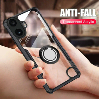 Sarung belakang akrilik lutsinar untuk CMFPhone1 (CMF Nothing Phone 1 5G), dengan pemegang cincin ma