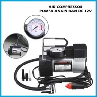 SKY - Pompa Ban Elektrik Air Compressor Mini DC 12V / Alat Isi Angin Listrik Ban Bola Pelampung Port