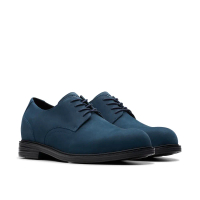 【Clarks】內增高素面德比紳士鞋 (海軍藍)-UK 7.5