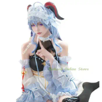 Ganyu Cosplay Maid Costume Game Genshin Impact Cosplay Ganyu Halloween Costume Genshin Fanart Ganyu 