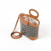 Tas GOYARD MINI BELUGA BLACK TAN TOP HANDLE BAG WITH LS 100% ORIGINAL