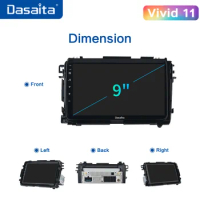 Dasaita 9" for Honda Vezel HR-V HRV 2013 2014 2015 2016 2017 2018 2019 Android Vehicle Car Radio GPS Navigation Stereo Headunit