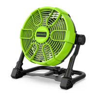 Greenworks 40V 10" (5-Speed) Fan (785 CFM), Hybrid (AC / DC)