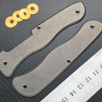 1 Pair Stone Washed Titanium Alloy TC4 Scales with Corkscrew Cut-Out for 111mm Victorinox Swiss Army Knife