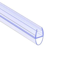Balley Seal Strip Penutup Celah Pintu Kaca Kamar Mandi PVC - Mencegah Air Keluar, Tampilan Minimalis