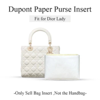 Dupont Paper Purse Organizer Insert Fit for Dior Lady, Lightweight Inside Purse Storage Bag Mini Mak