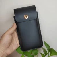 for Vivo X100 Ultra X100s Pro Men Genuine Leather Pack Waist Bag Belt Clip Phone case Holster Mobile phone bag