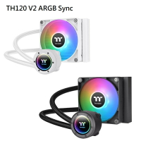 【獨家！另享10%回饋】Thermaltake 曜越 TH120 V2 ARGB Sync 主板連動版 一體式水冷 黑色/白色