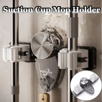 Multifunctional Storage Hook Wall Mounted Mop Holder Stainless Bathroom Kitchen Wall Rack Broom Hold