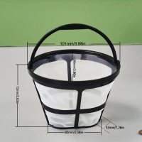 Coffee machine filter basket, water purification nylon filter, conical filter funnel, FDA hand-brewe