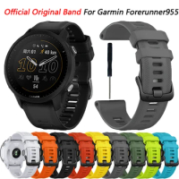 For Garmin Forerunner 955 Official Strap Original Silicone Band Forerunner 965 935 945 955 Replacement Bracelet Wristband Correa