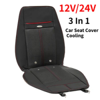 Universal 3 In 1 Car Seat Cover Cooling Warm Heated &amp; Massage Chair Cushion with 8 Fan Multifunction Automobiles Seat Covers