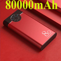 Mobile Scroll Monitor Portable Device 3.0 80000Mah Pd 3.0 USB External Mobile Battery 18650 For Iphone Xiaomi