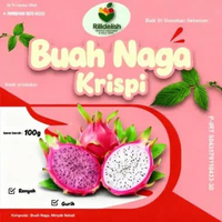 Keripik Buah Naga Premium Rilldelish 100gr - Kripik Sehat Manis Alami Renyah Gurih Vacuum Frying
