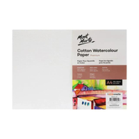 MONT MARTE กระดาษวาดเขียนสีน้ำ ขนาด A4 300 แกรม จำนวน 5 แผ่น (Cotton 100%)