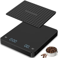 Coffee Scale with Timer High-Precision Espresso Tray Scale 250mah Rechargeable Drip Espresso Scale Portable Kitchen Scale with