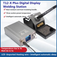 OSS T12-X Plus Soldering Station With T12 Tips Electronic Soldering Iron For BGA PCB Phone Repair We