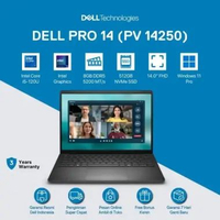 Dell Pro 14 Essential Laptop PV14250 [Core 5-120U 8GB 512GB Windows 11 Pro 3 Years Warranty] DELL OF