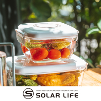Solar Life 索樂生活 雙重玻璃真空便當保鮮盒 650ml.微波便當盒 高硼矽飯盒 真空密封餐盒 耐熱微波盒 食物保存盒