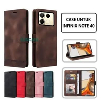 SUNCASE Infinix NOTE 40 cover hp model dompet multi fungsi flip case wallet leather SUNCASE RED