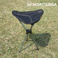 Monterra Saddle Alpha 輕量鞍型折疊椅｜黑色
