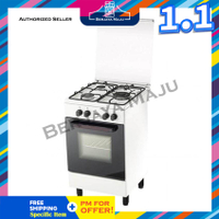 Local warranty Zanussi 3 Burner 62L Free standing Gas Cooker With Oven ZCG530W
