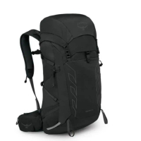 【Osprey】☆新改款☆ Talon 33 輕量化登山背包 男 黑煤灰色(輕量旅行後背包 快速移動單車登山健行背包)
