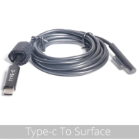 USB C Type C Power Supply Charger 15V 3A Adapter Charging Cable PD Cord for Microsoft Surface Pro 6 / 5 / 4 / 3 Book 2 Pro5/Pro4