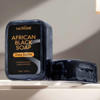 African Black Soap Hand Soap Facial Lightening Anti Acne Handmade Anti Taches Face Bath Whitening Nourish Clean Acne Treatment
