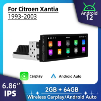 Android Radio for Citroen Xantia 1993-2003 Car Multimedia Android Auto Stereo 1Din Head Unit Carplay Autoradio Navigation GPS BT