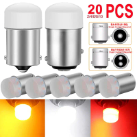 หลอดไฟ LED, P21W 1156 BA15S 1157 BAY15D, 12V, 9SMD, 6500K, สีขาวสว่าง, สำหรับย้อนกลับจอดรถสำรองไฟเลี