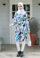 Ellysa Ellysa Midi Dress Korea Style Ala Homedress Viral B Blue