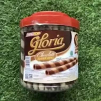 WAFER ROLL COKLAT Biskitop Gloria 500gr / Wafer Stick Zebra Favorit Keluarga / Cemilan Lebaran