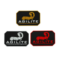 Tactical Scorpion Patch 3D PVC Reflection Military Morale Seal AGILITE Hook and Loop Backpack Patche