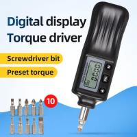 Digital Preset Torque Screwdriver Torque Screwdriver Adjustable Idle Slip Torque Wrench Dynamometer Batch Head Torque Meter
