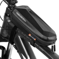 Bicycle Bag Frame Front Top Tube Cycling Bag Waterproof Hard Shell Bag MTB Pack Phone Case Cycling Bag Bicycle Accessories