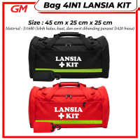 Travel Medis 4 IN 1 LANSIA KIT Jumbo Medical Bag Tas Medis P3K Ransel Selempang Jinjing Handbag Tas