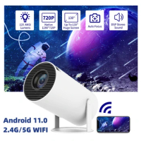 HY300 Pro 4K Smart Projector Portable MINI 1080P WIFI 200ANSI Allwinner H713 TV Home Theater Cinema HDMI Android 11.0 Projector