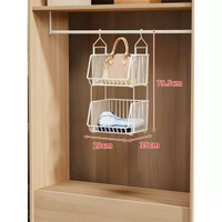 內地直送 - 包包收納神器省空間衣櫃懸掛式放包分層置物架存放展示掛袋分隔板