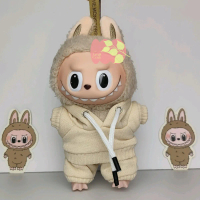 Hoodie | Sweater | Celana Aksesoris Labubu Warna Beige Boneka Viral Handmade Clothes Hoodies Toys Ac