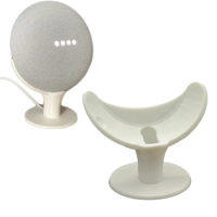 Desktop Stand For Google Home Mini Nest Mini Voice Assistants Compact Holder Case Plug in Kitchen Bedroom Study Audio Mount