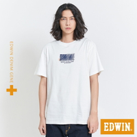 EDWIN PLUS+ 塗鴉LOGO短袖T恤-男款 白色 #503生日慶