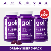 (dabao0) 3 Pack Dreamy Sleep Gummies with Melatonin chamomile Magnesium Lemon Balm & Vitamin D