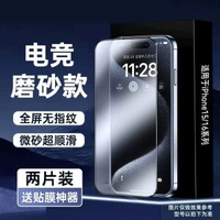 iPhone 17 Pro 磨砂鋼化膜 防窺防指紋 電競全屏保護貼 抗摔耐用- 磨砂超清2片裝【電競手感+全屏覆蓋無指紋】送神器 iPhone Xs