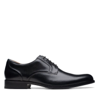 【Clarks】 典藏英倫素面紳士鞋(黑色)-UK 7.5