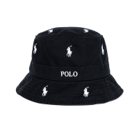 Polo Ralph Lauren RL 熱銷刺繡小馬漁夫帽-黑色