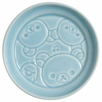 asdfkitty*日本san-x拉拉熊浮雕陶瓷醬油碟/醬料碟/茶包盤/湯匙架-日本正版商品