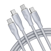 สายชาร์จรุ่น Rugg Series (USB-C เป็น USB-C) สีเทา ยาว 1.8 เมตร [รองรับ 5A / 100W]