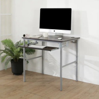 【BuyJM】簡單型防潑水低甲醛粗管鍵盤電腦桌/寬80cm